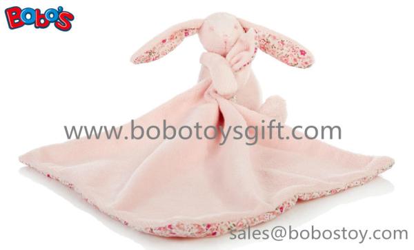 CE approved good quanlity infant toy plush baby bunny hold blanket