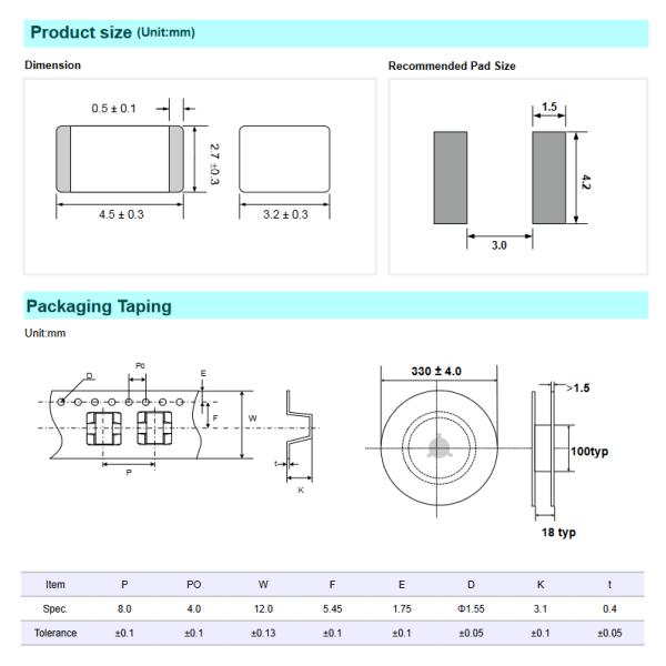 GDT SMD150XM SMD Ceramic Gas Discharge Tube BA151N-D SPA150F 1812 150v
