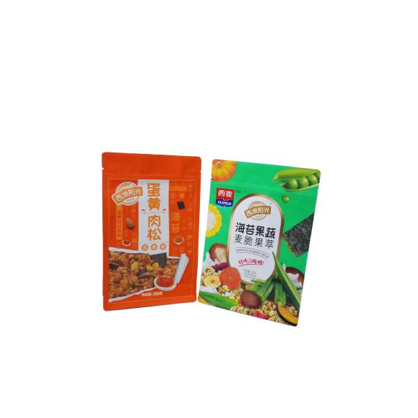 Poche de jus en papier d'aluminium, sac en plastique recouvre-boucle avec sac à jeter