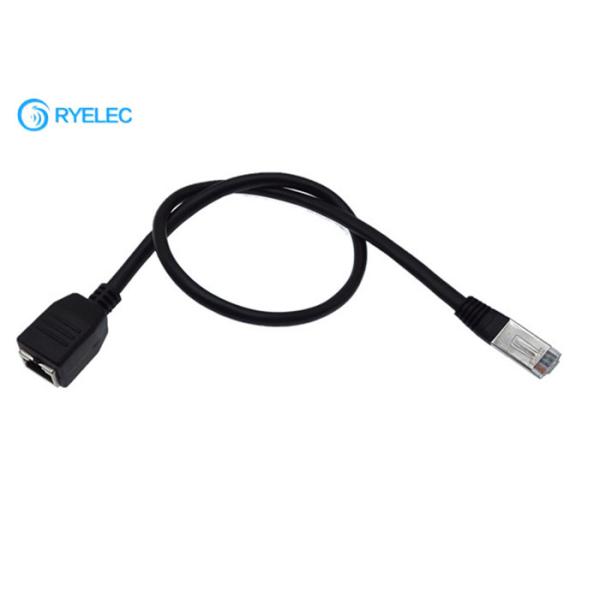 Cat5e Rj45 Male To Female Panel Mount Network Ethernet Extension Cable