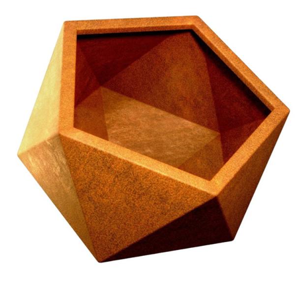 Стиль утюга открытого сада старый corten стальной плантатор цветка