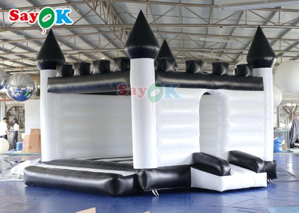 Castelo branco Jumper Wedding Inflable Bounce Jumping de encerado para o arrendamento do partido