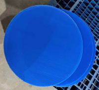 Faible poids 10 mm feuille ondulée en plastique bleu jaune polypropylène feuille creuse imperméable