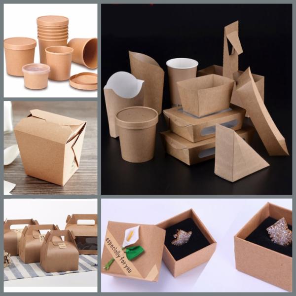 Волокна покрытые PE контейнера 270GSM доски естественные Браун сильный и прочный Волокна покрытые PE контейнера 270GSM доски естественные Браун сильный и прочный