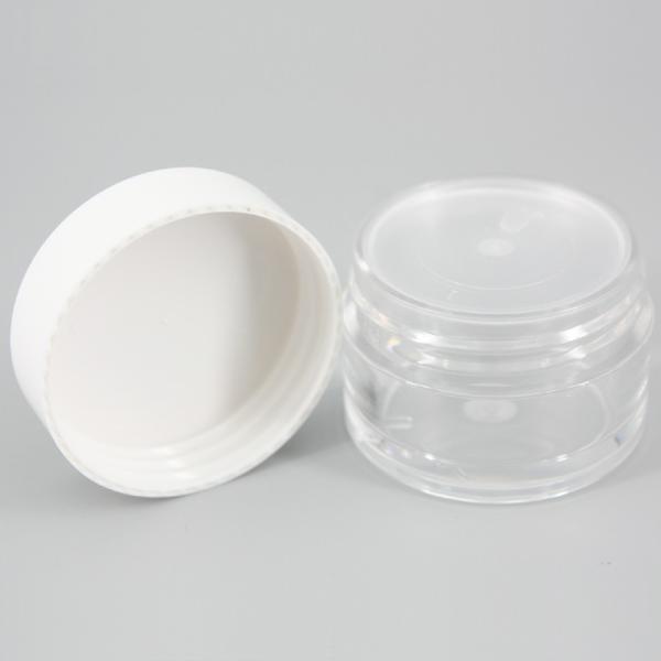 Creme facial que empacota recipientes cosméticos vazios transparentes do cilindro 25ml