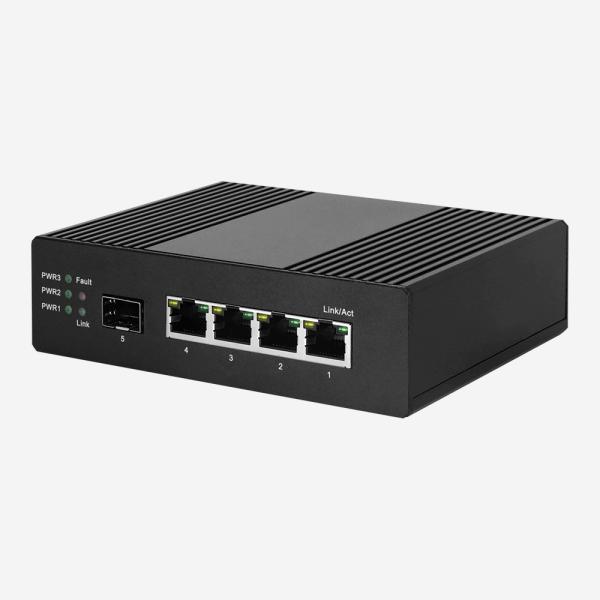 O interruptor industrial 4 RJ45 dos ethernet de 4GE 1SFP move o interruptor de rede redundante