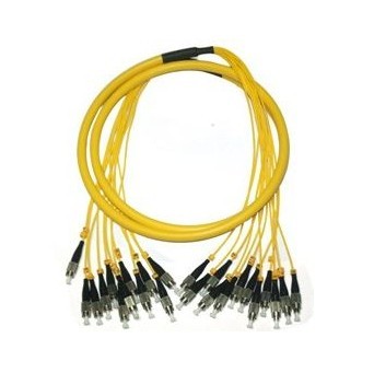 Multi-core trunk type FC Singlemode Fiber Optic Pigtail with OFNP / OFNR Jacket