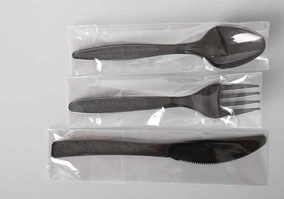 Наборы столового прибора устранимой пластиковой вилки именниного пирога вилки плода ложки вилки ножа пластиковые