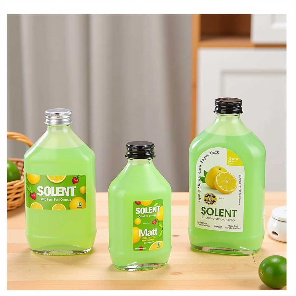 500ml Clear Glass Sauce Bottle with Screw Cap for Beverages Sauces