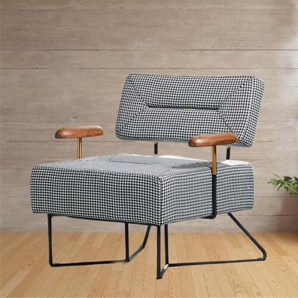 Nordic New Design Accent chair Luxury Meeting Linen Upholstered Single sofa Chair Modern Living Room Chairs
