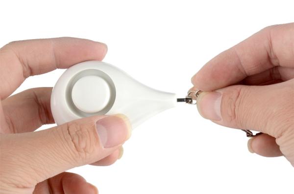 ABS Alarm For Self Defense 140db OEM Old Person Panic Button Personal Alarm Keychain