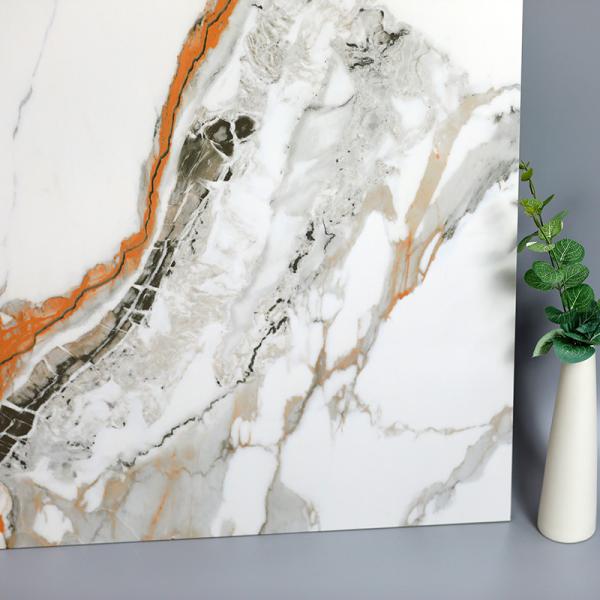 Calacatta que o ouro branco veia a telha de mármore da laje da porcelana aglomerou a pedra 600x1200mm