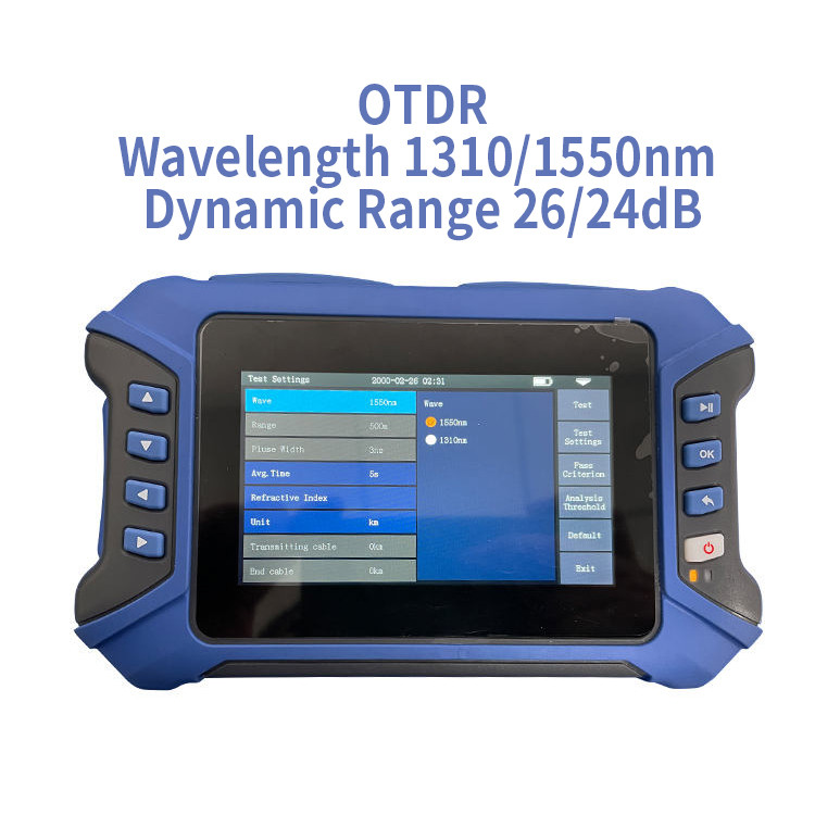 Динамический диапазон 26dB 1310 1550nm машины Handheld мини PRO OTDR 24 метра волокна