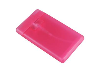 Résistant chimique vigoureux de carte de crédit de bouteille rose transparente de jet