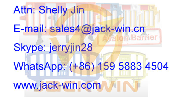 PVC Injection Yellow Extensible Plastic Traffic Barriers Fencing Portable Max Length 3.9M