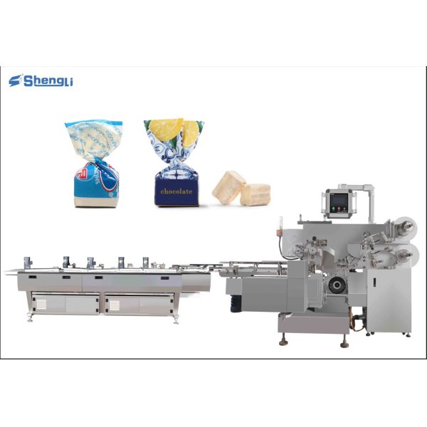Automatic High-Accuracy Twist Packing Machine with PLC+Servo+Touch Screen for 200-260 pics/min Chocolate Wrapping
