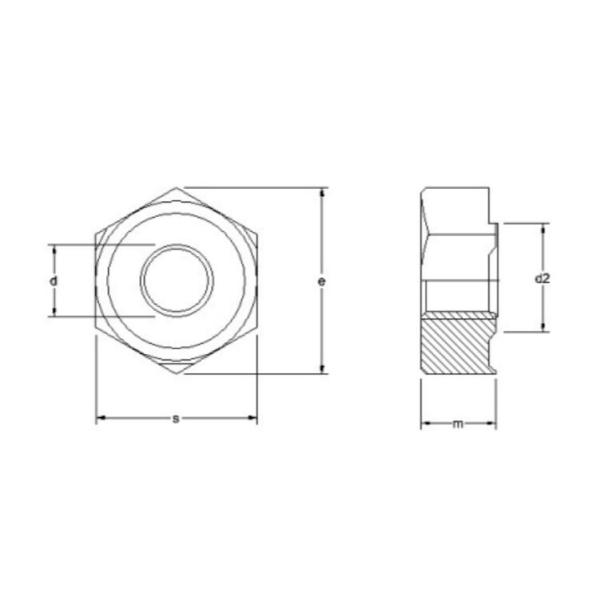 M6 & M8 Hexagon weld nuts DIN929,GB/T13680-92,GB/T13681-92,Zinc Plating surface,Carbon steel,Metric fastener