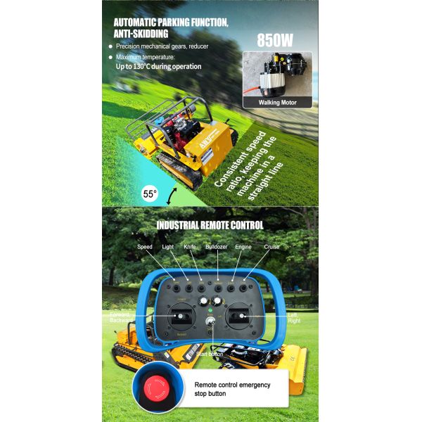 Grass Cutting Machine Brush Cutter for Agriculture DIY Remote Control Zero Turn Cordless Grass Box Mower