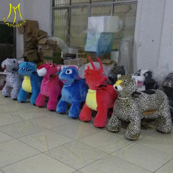 Hansel coin operated horse ride stuffed animal unicorn on wheels kids 4 wheel animal bikes kiddie ride small train