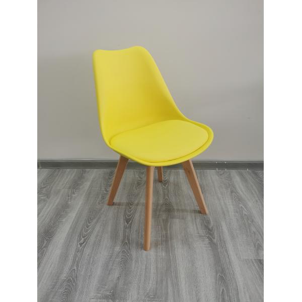 40'HQ Living Room Chairs with PU Cushion 1488pcs Prices Nordic Wooden Tulip Dining Chair