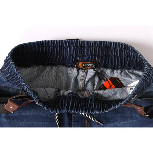 Stockpapa Men's Denim Joggers Pants With Detachable Braces