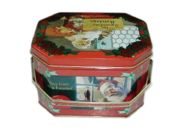 Customized Metal Octagon Box For Gift Packing , Food Grade Octagon Gift Box