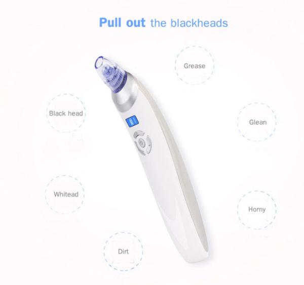 Rechargeable Electric Pore Cleanser Facial Extractor With 4 Adjustable Suction Levels