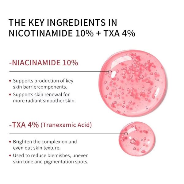 Wholesale Custom 30ml Vegan Liquid Niacinamide 10% Serum OEM ODM Whitening Dark Spot Correcting Face