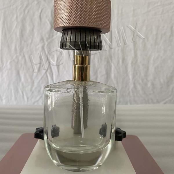 Vacuum Perfume Filling Line Four Heads Manual Perfume Bottle Crimping Machine