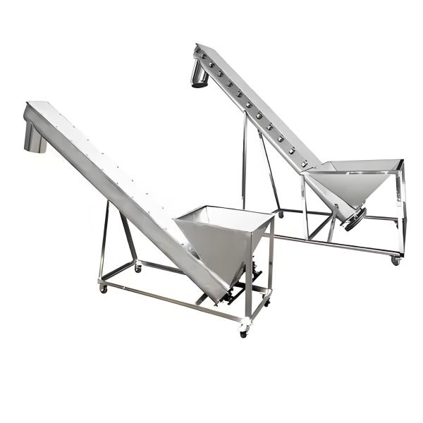 High-Temperature Stainless Steel Heavy-Duty U-Trough Auger Conveyor For Hay Or Straw Mixed With Milk Powder