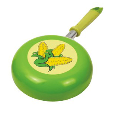 Зеленая Нонстик сковорода индукции с Силк логотипом печатания