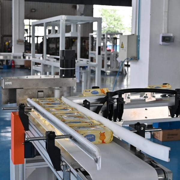CE ISO Tissue Manufacturing Machine , 5bundles/Min Wet Wipes Packing Machine