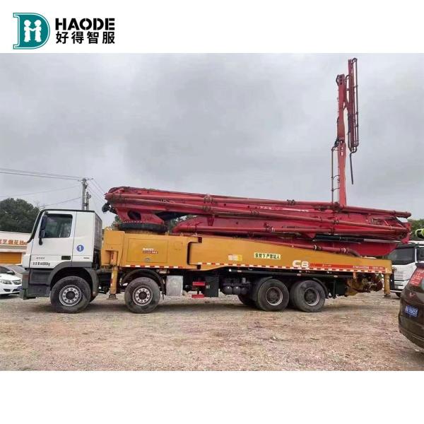 Haode 37m 52m 56m Sany Truck Mounted Concrete Pump 300kW/1800rpm Productivity 200/137 m3/h