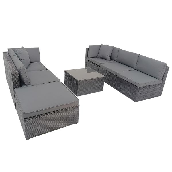 Outdoor Furniture Modern Garden Set Luxury Commercial  Wicker Sectional Patio Leisure Sofas