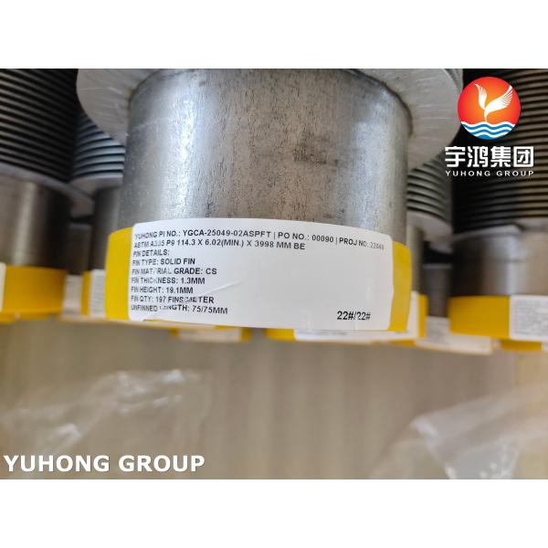 ASTM A335 P9 Alloy Steel Solid Fin Tubes For Petrochemical Refining Industries