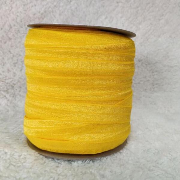 Garment 15mm Width Custom Printed Solid Color FOE Headband Elastic Ribbon for Hair Tie