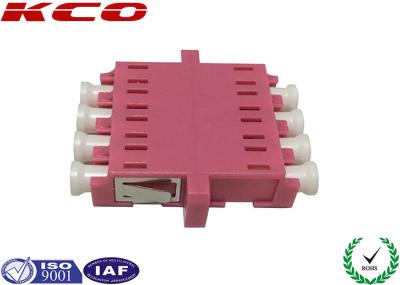 Normes optiques du CEI de mode unitaire de manières de l'adaptateur 4 de fibre d'OM3 LC adaptées aux besoins du client