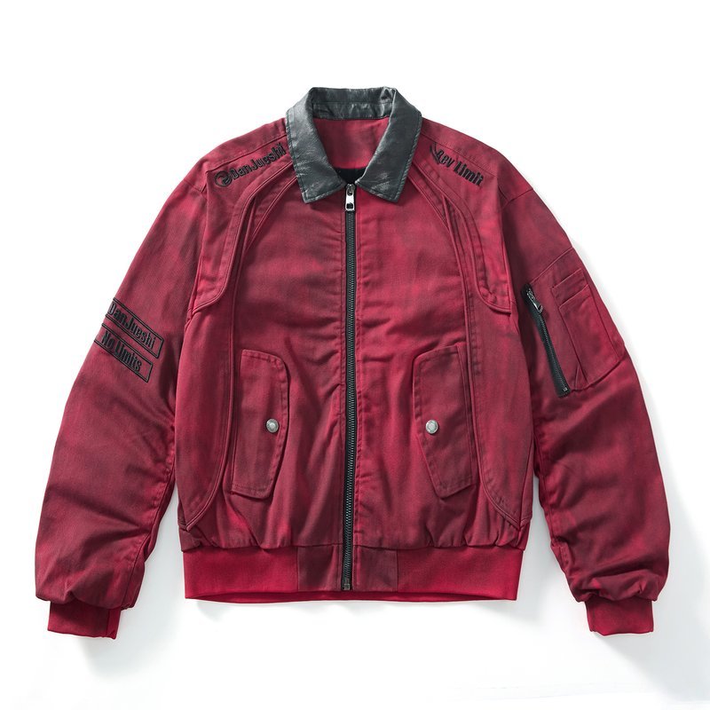Windproof Embroidered Long Sleeve mens casual leather jackets Autumn 2026 Lapel Collar Custom (YY-26639)