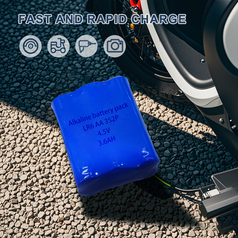 4.5V LR6 Алкальная батарея 3600mah 3S2P Алкальная батарея