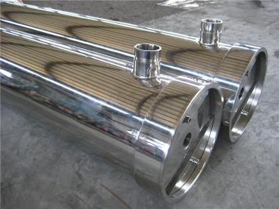 Sanitary Water Treatment Accessories , SUS 304 RO Membrane Housing for Food Industry