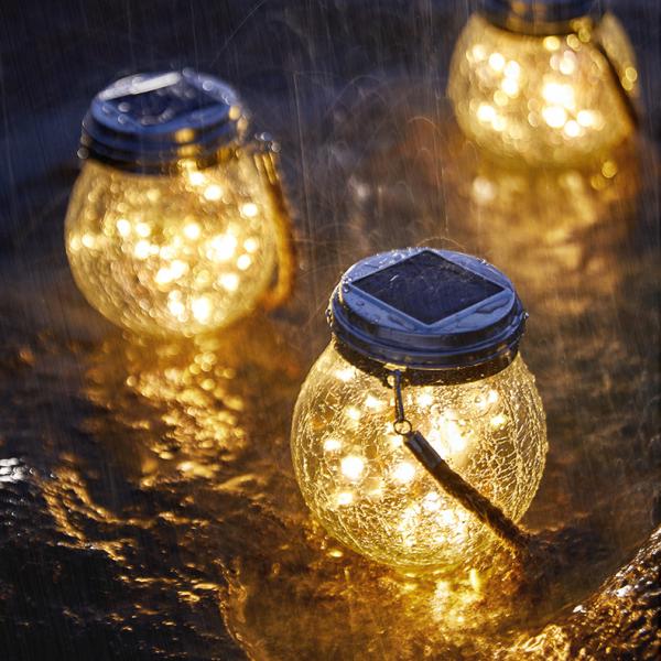 30 LEDs Fairy Light Solar For Mason Jar Lid Insert Color Changing Garden Decor Christmas Lights Outdoor Wedding Decor