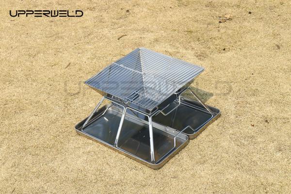 2 kg de acabamento limpo madeira portátil acampamento fogão de grelha de carbono dobrável para viagens ao ar livre