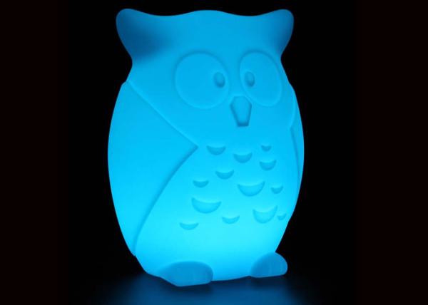 Rechargeable Battery LED Owl Night Light with 16 Colors Remote Control
