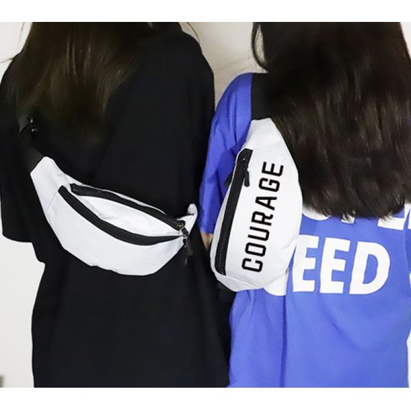 Canvas Polyester Blank Sublimation Waist Bag Chest Bag Crossbody Bag Pack