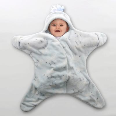 Adjustable Fleece Swaddle Blanket Ultra Soft Customized Polyester Wrap Swaddle Blanket