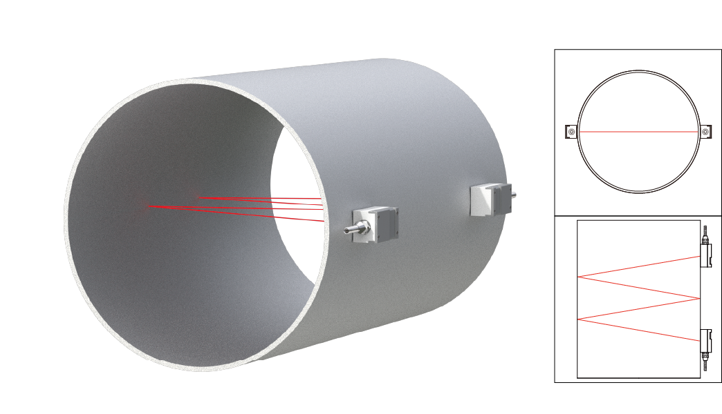 ST501 PT100 Clamp On Ultrasonic Energy Meter Using Transit Time Method for Liquid Flow Measurement and Energy Calculation