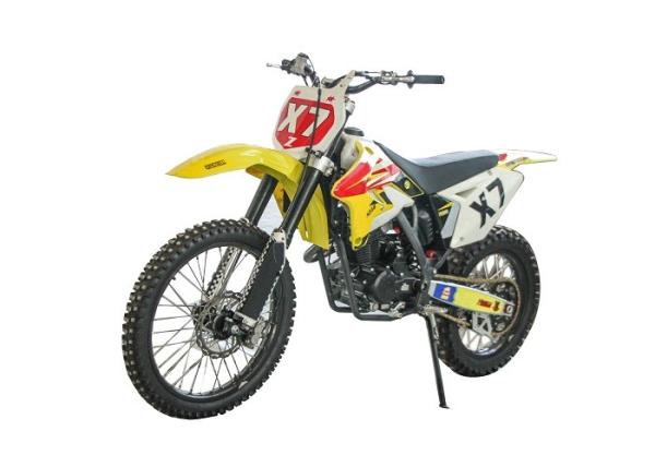 Reinforced Sheet Metal Gas Dirt Bikes Air Cooled Engine Front Rear Disc Cradle Type