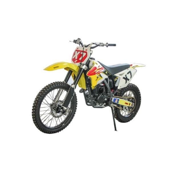 Reinforced Sheet Metal Gas Dirt Bikes Air Cooled Engine Front Rear Disc Cradle Type