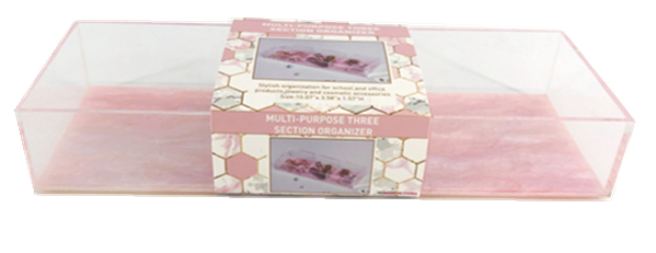 3 поднос организатора стола раздела универсальных 3mm акриловый