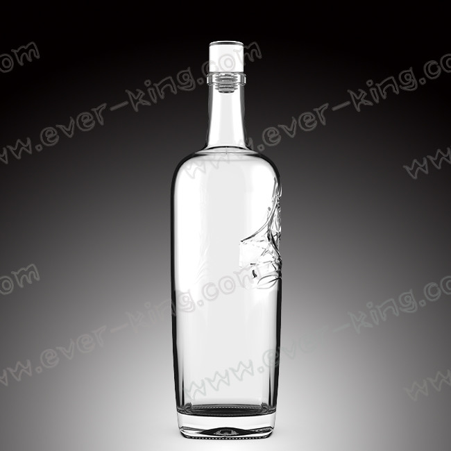 Бутылки ликера стекла 750ml ODM прозрачные со стеклянной верхней частью
